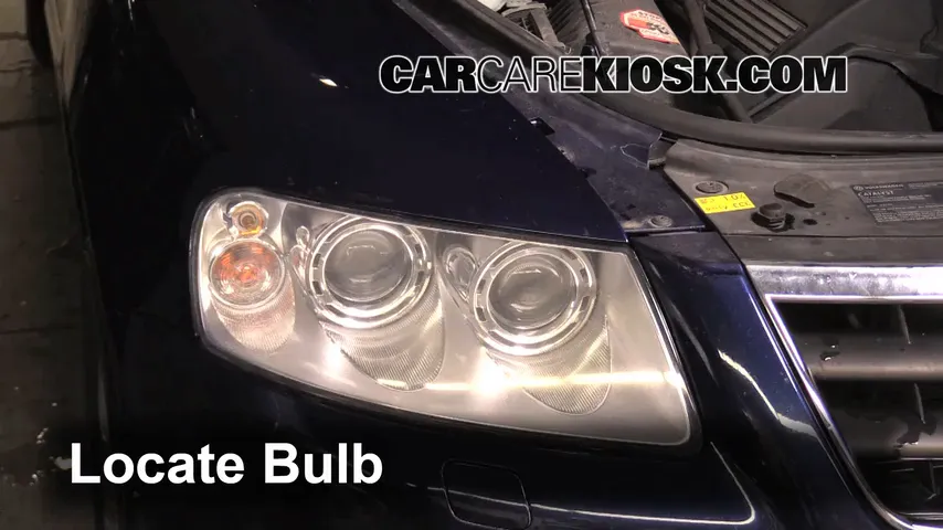 2006 Volkswagen Touareg 4.2L V8 Luces Faro delantero (reemplazar foco)
